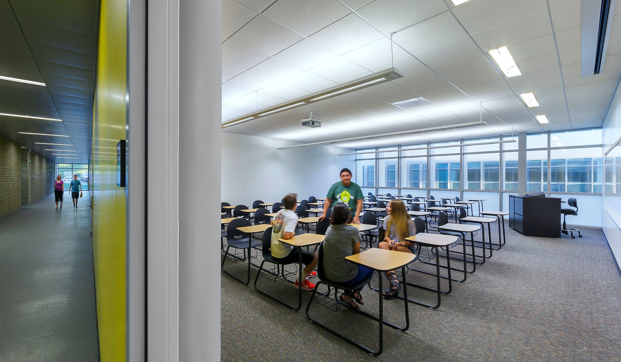 students in a classroom