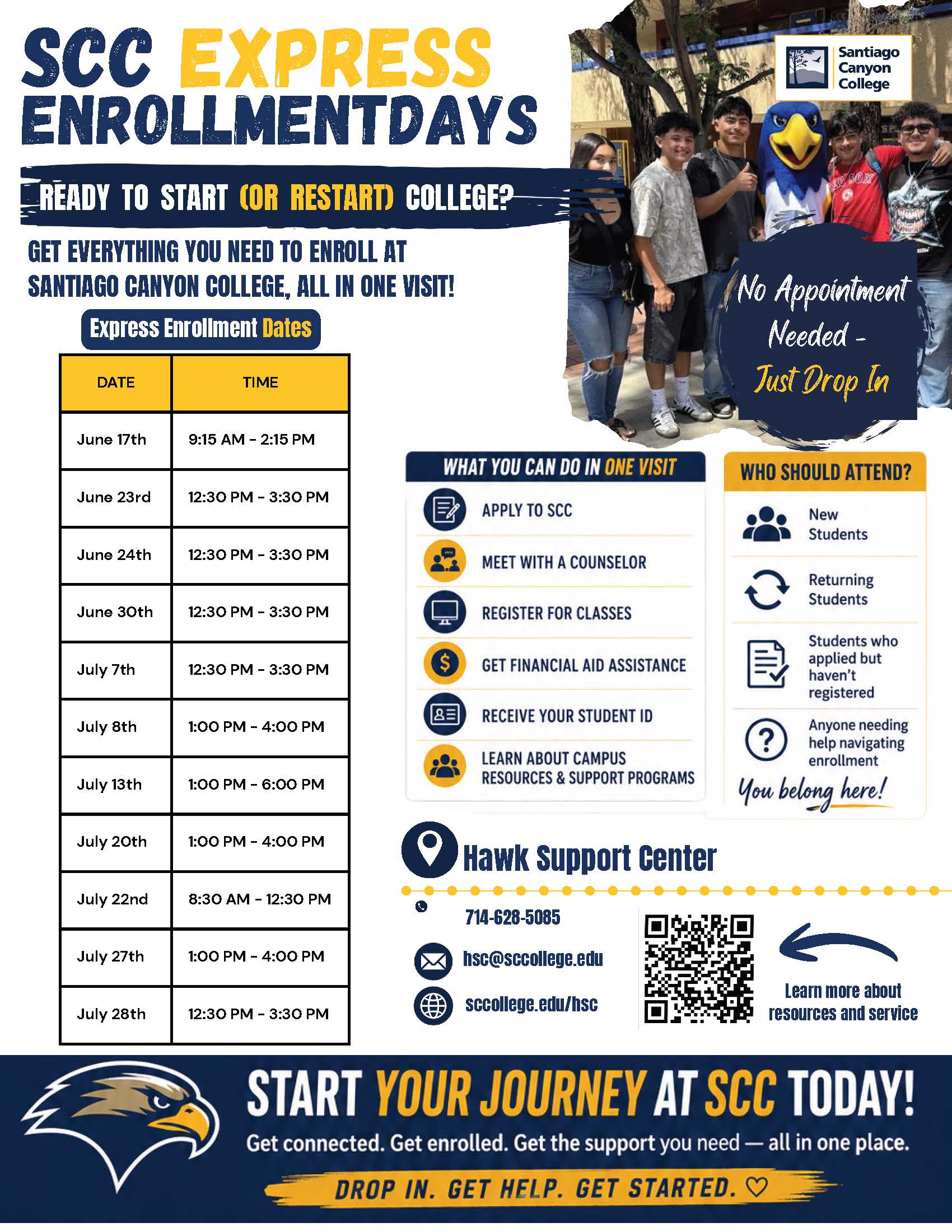 SCC Express Enrollment Days